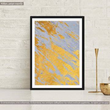 With gold streaks, κάδρο, μαύρη κορνίζα