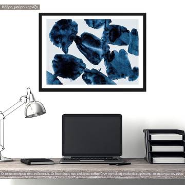 Blue watercolor, poster