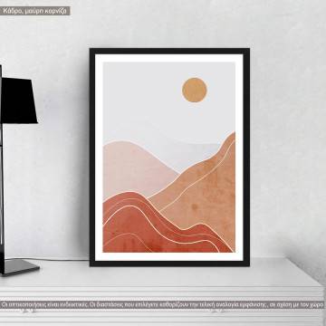 Midday sun II, κάδρο, μαύρη κορνίζα