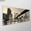 Πίνακας σε καμβά New York night panorama, πανοραμικός, κοντινό