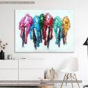 Canvas print, Bicycle racing