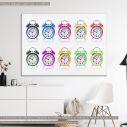 Πίνακας σε καμβά Pop art clocks