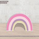 Wooden printed Rainbow kids, girly