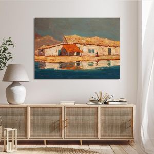 Canvas print  Old fisherman's house near water Oikonomou Framed canvas View 1 2