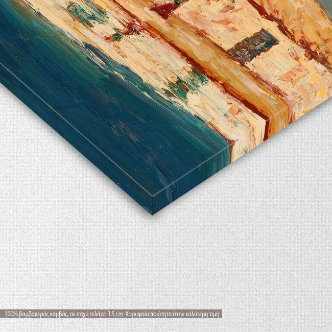 Canvas printOld fisherman's house near water, Oikonomou