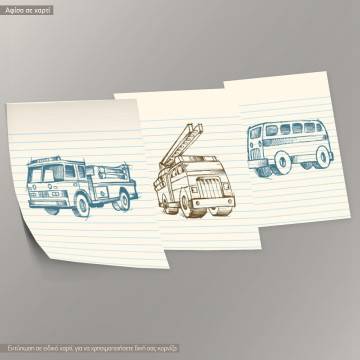 Kids poster, flight time, sketch,3 panels 2