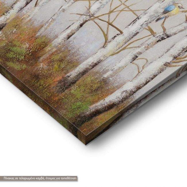 Πίνακας σε καμβά Birds and trees, λεπτομέρεια