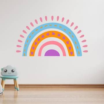 Kids wall stickers Playful rainbow 2