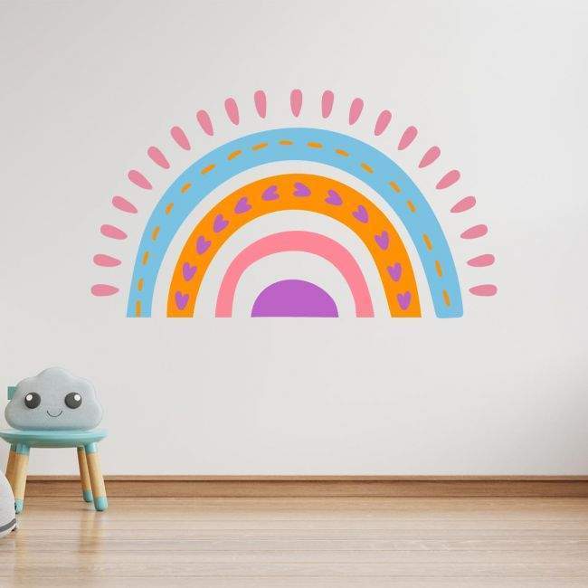 Kids wall stickers Playful rainbow
