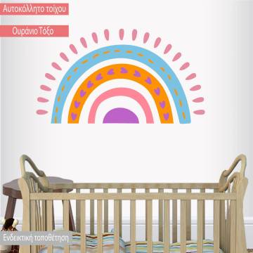 Kids wall stickers Playful rainbow