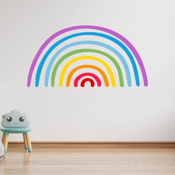 Kids wall stickers Playful rainbow V 2