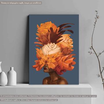 Canvas print Inner Beauty, orange blossom