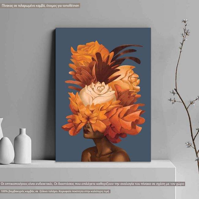 Πίνακας σε καμβά Inner Beauty, orange blossom