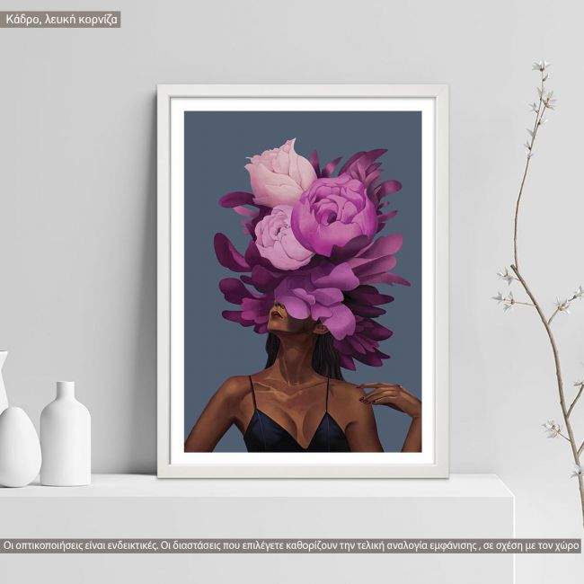 Canvas print Inner Beauty, purple blossom