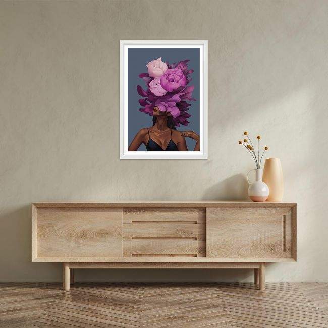 Canvas print Inner Beauty, purple blossom