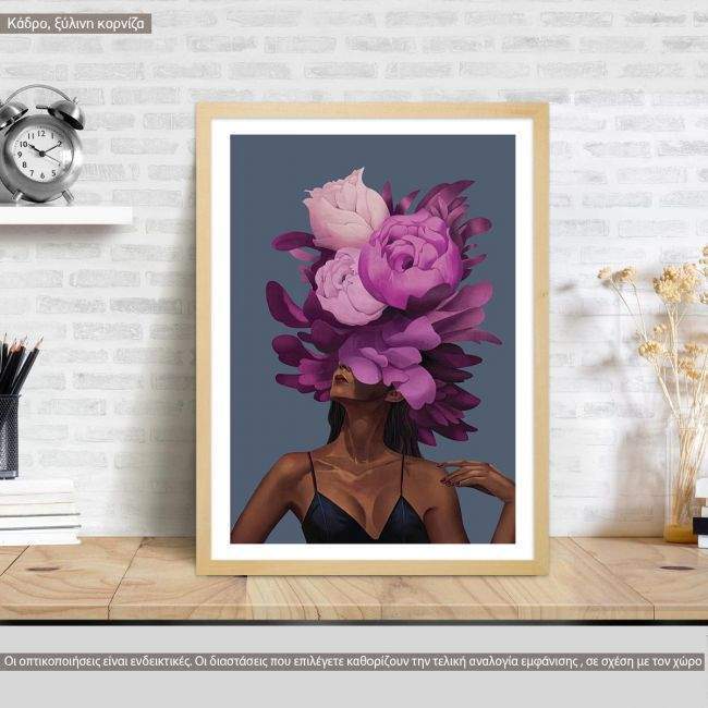 Canvas print Inner Beauty, purple blossom