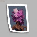 Canvas print Inner Beauty, purple blossom