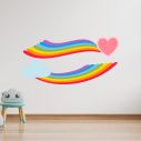 Kids wall stickers Playful rainbow VI