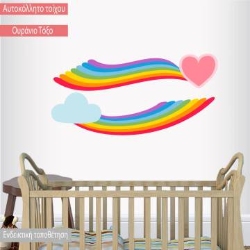 Kids wall stickers Playful rainbow VI 2
