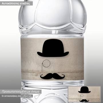 Sticker label Little sir artistic