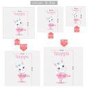 Kids wall stickers Ballerina little rabbit