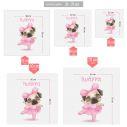 Kids wall stickers Ballerina little Dog