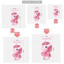 Kids wall stickers Ballerina little Unicorn
