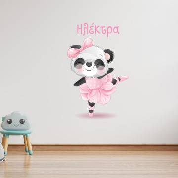 Kids wall stickers Ballerina little Panda Bear 2