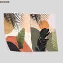 Banana leaves, poster, two panels