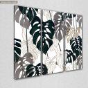 Canvas print Palm tree leaves,3 panels