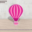Wooden decorative figure Hot air balloon