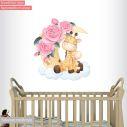 Kids wall stickers Giraffe on the moon