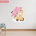 Kids wall stickers Giraffe on the moon