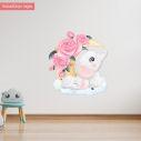 Kids wall stickers Elephants on the moon