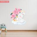Kids wall stickers Ballerina little Panda Bear