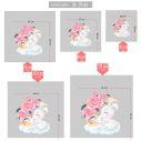 Kids wall stickers Ballerina little Panda Bear