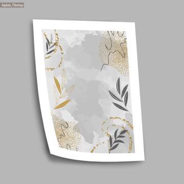 Leaves lines and dots, poster 2