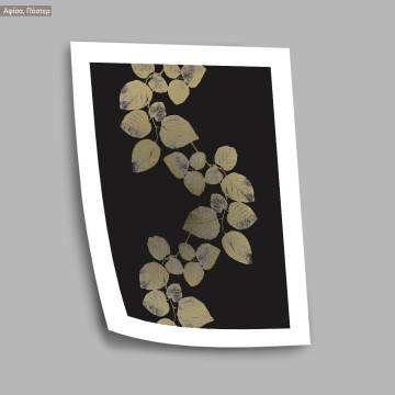 Leaves in negative gold, poster 2