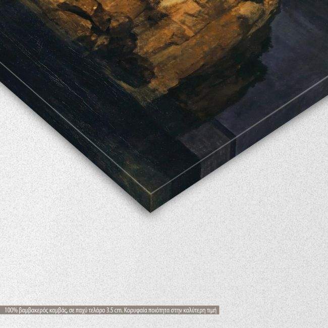 Πίνακας ζωγραφικής Isle of the Dead, Arnold Bocklin, αντίγραφο σε καμβά, λεπτομέρεια