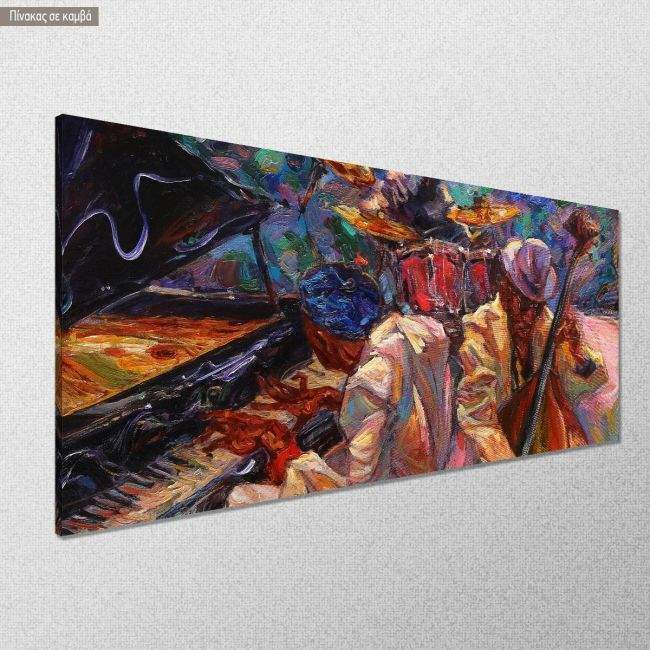 Canvas print Jazz night, panoramic
