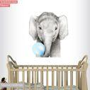 Kids wall sticker Bubble baby elephant