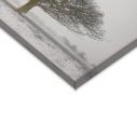 Πίνακας σε καμβά Lonely winter tree, καμβάς τελαρωμένος, λεπτομέρεια