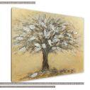 Canvas print, Tree in ochre palette