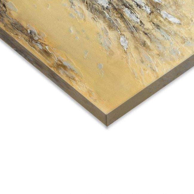 Canvas print, Tree in ochre palette