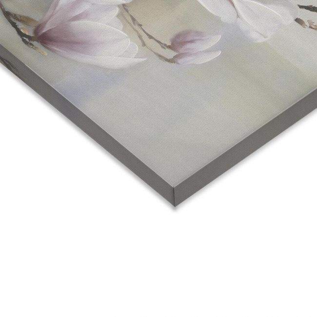 Πίνακας σε καμβά Pink magnolia, καμβάς τελαρωμένος, λεπτομέρεια