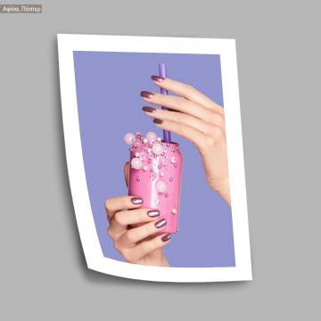 Pearl nails, αφίσα, κάδρο, μαύρη κορνίζα 2