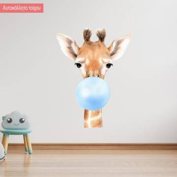 Kids wall sticker Bubble baby giraffe 2
