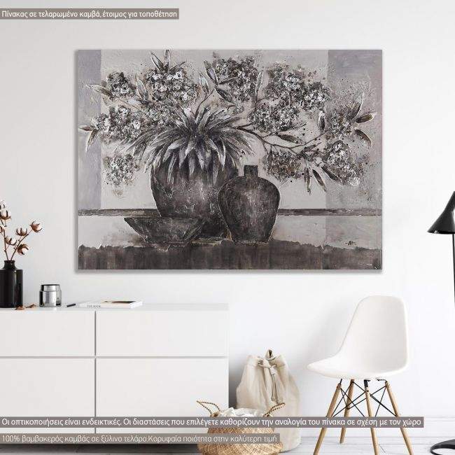 Canvas print, Still life grayscale
