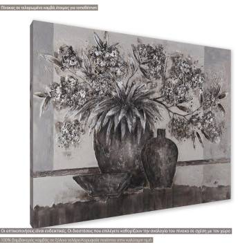 Canvas print Still life grayscale Framed canvas View 1 2