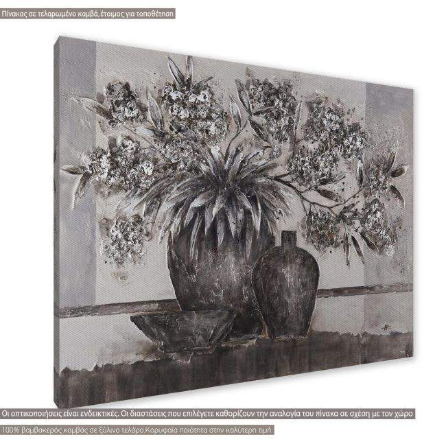 Canvas print, Still life grayscale